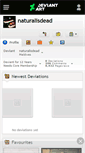 Mobile Screenshot of naturalisdead.deviantart.com