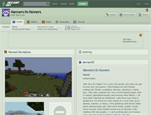 Tablet Screenshot of nanners-fo-fanners.deviantart.com