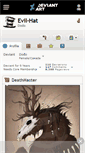 Mobile Screenshot of evil-hat.deviantart.com