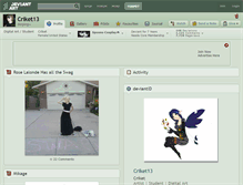 Tablet Screenshot of criket13.deviantart.com