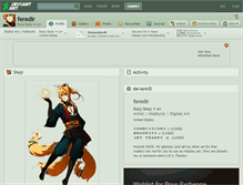 Tablet Screenshot of feredir.deviantart.com