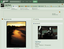 Tablet Screenshot of clair3su3.deviantart.com