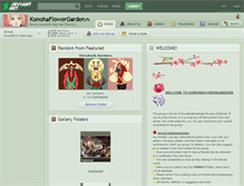 Tablet Screenshot of konohaflowergarden.deviantart.com