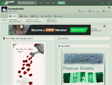 Tablet Screenshot of humankinetic.deviantart.com