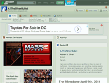 Tablet Screenshot of ajthesilverbullet.deviantart.com