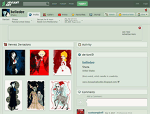 Tablet Screenshot of belledee.deviantart.com