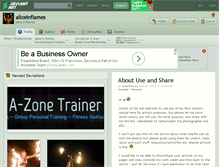 Tablet Screenshot of aliceinflames.deviantart.com