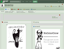 Tablet Screenshot of nocolorcrow.deviantart.com