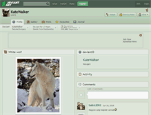 Tablet Screenshot of katewalker.deviantart.com