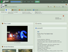 Tablet Screenshot of iac.deviantart.com