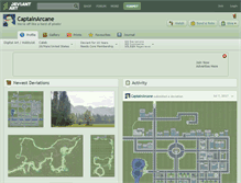 Tablet Screenshot of captainarcane.deviantart.com