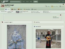 Tablet Screenshot of anubis-kruger.deviantart.com