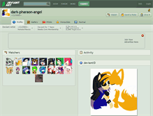 Tablet Screenshot of dark-pharaon-angel.deviantart.com