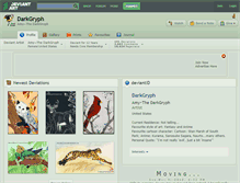 Tablet Screenshot of darkgryph.deviantart.com