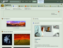 Tablet Screenshot of dogabone.deviantart.com
