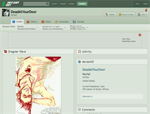 Tablet Screenshot of deadatyourdoor.deviantart.com