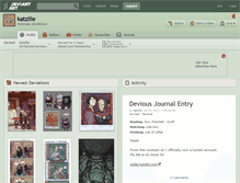 Tablet Screenshot of katzille.deviantart.com