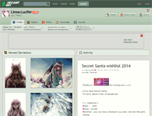 Tablet Screenshot of linea-lucifer.deviantart.com