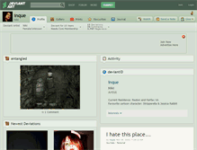 Tablet Screenshot of inque.deviantart.com