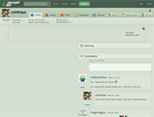 Tablet Screenshot of comtraya.deviantart.com