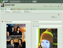 Tablet Screenshot of defyingtwilight.deviantart.com