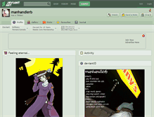 Tablet Screenshot of manhandlerb.deviantart.com