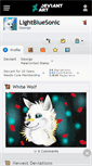 Mobile Screenshot of lightbluesonic.deviantart.com