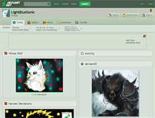 Tablet Screenshot of lightbluesonic.deviantart.com