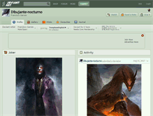 Tablet Screenshot of dibujante-nocturno.deviantart.com