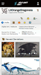 Mobile Screenshot of lilorangedragoness.deviantart.com