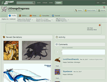 Tablet Screenshot of lilorangedragoness.deviantart.com