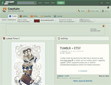 Tablet Screenshot of coeykuhn.deviantart.com