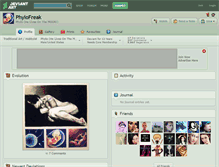 Tablet Screenshot of phylofreak.deviantart.com