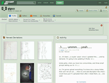 Tablet Screenshot of gigaus.deviantart.com