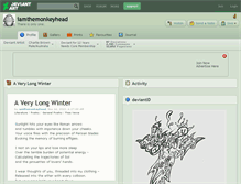 Tablet Screenshot of iamthemonkeyhead.deviantart.com