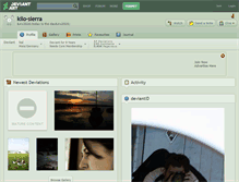 Tablet Screenshot of kilo-sierra.deviantart.com