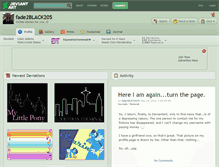 Tablet Screenshot of fade2black205.deviantart.com