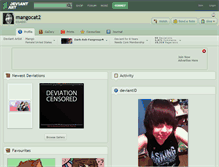 Tablet Screenshot of mangocat2.deviantart.com