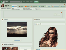 Tablet Screenshot of leoria13.deviantart.com