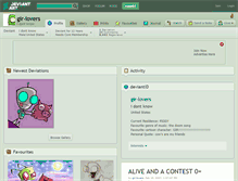 Tablet Screenshot of gir-lovers.deviantart.com