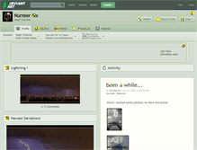Tablet Screenshot of number-six.deviantart.com