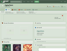 Tablet Screenshot of digitaltshirt.deviantart.com
