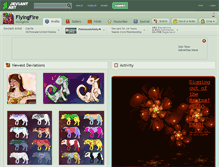 Tablet Screenshot of flyingfire.deviantart.com