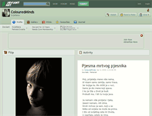 Tablet Screenshot of colouredminds.deviantart.com