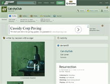 Tablet Screenshot of cat-chyclub.deviantart.com