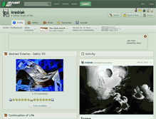 Tablet Screenshot of krasblak.deviantart.com