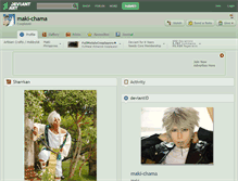 Tablet Screenshot of maki-chama.deviantart.com