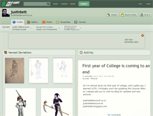 Tablet Screenshot of justinbett.deviantart.com