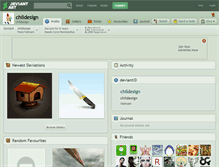 Tablet Screenshot of childesign.deviantart.com