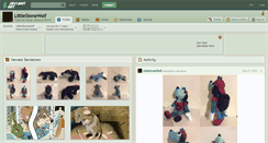 Desktop Screenshot of littlestonewolf.deviantart.com